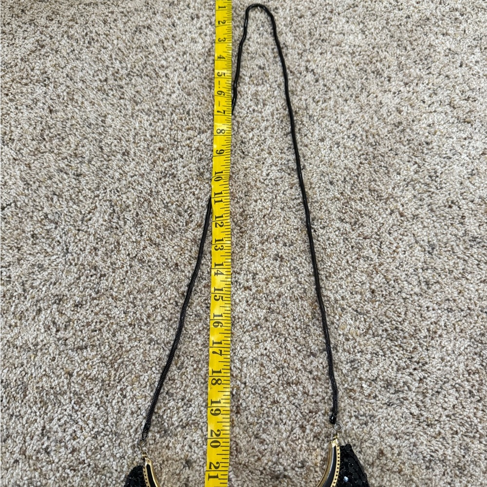 Vintage black mesh metal crossbody evening bag - Picture 7 of 10